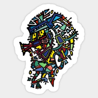 Abstract Portrait Sticker